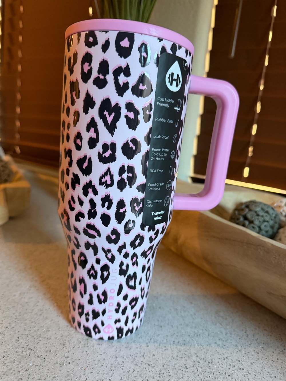 Hyrdrojug x PINK “Pink Leopard” 40oz - Picture 7 of 7